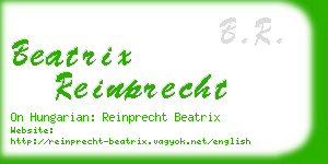 beatrix reinprecht business card
